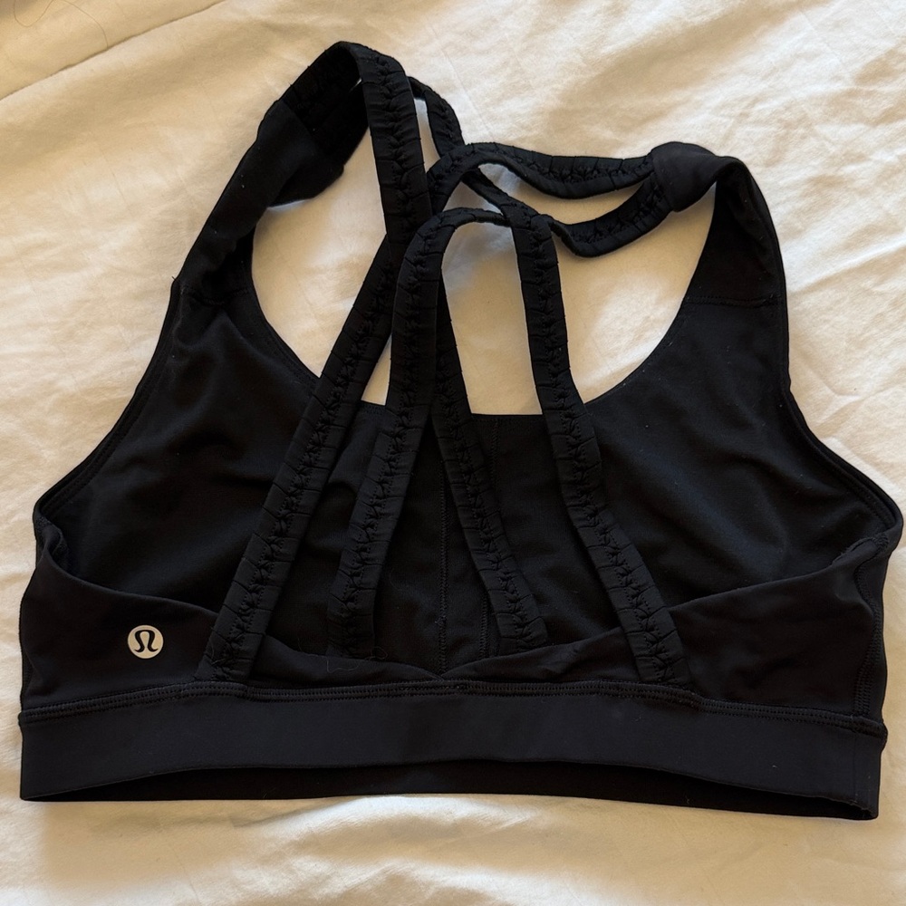 lululemon athletica Black Strappy Sports Bra
